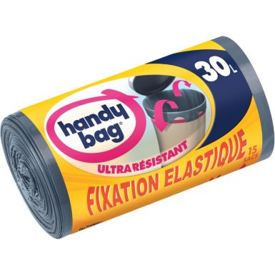 Sac poubelle HANDY BAG 15 sacs de 30L ultra-resistants