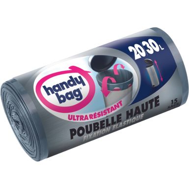 Sac poubelle HANDY BAG 15 sacs 20 a 30L special poubelle haute