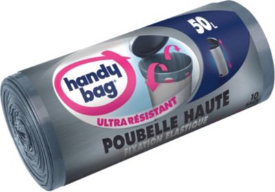 Sac poubelle HANDY BAG 50L special poubelle haute