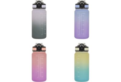 Bouteille FIVE sport + paille 600ml