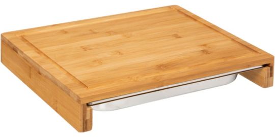 Planche à découper 5FIVE à découper 35 x 28 cm bambou avec bac ré