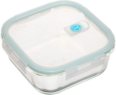 Boîte hermétique 5FIVE carrée Clipeat 1.18 l verre