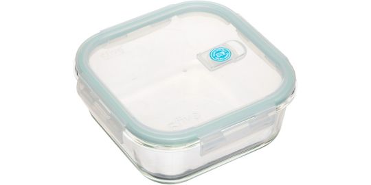 Boîte hermétique 5FIVE carrée Clipeat 1.18 l verre