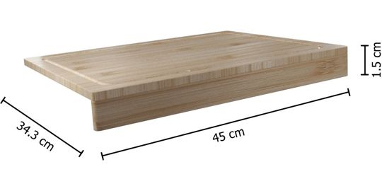 Planche à découper 5FIVE à découper rebord 45x34 cm bambou