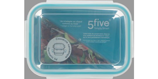 Boîte hermétique FIVE Clipeat en verre 1.18L