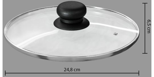 Couvercle universel 5FIVE en verre 24cm