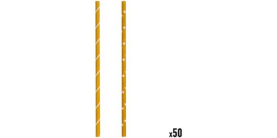 Paille 5FIVE x100 Papier Jangal