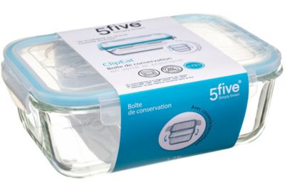 Boîte hermétique FIVE Clipeat en verre 1.73L