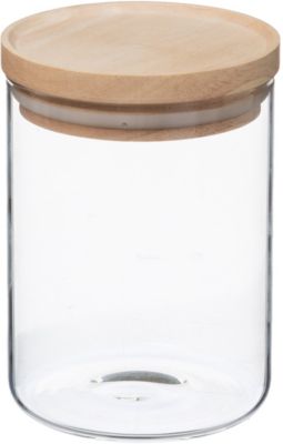 Boîte hermétique 5FIVE Hermet 0.6 l verre et bois