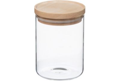 Boîte hermétique 5FIVE Hermet 0.6 l verre et bois