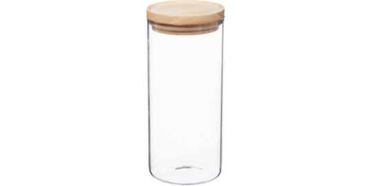 Boîte hermétique 5FIVE Hermet 1.3 l verre et bois