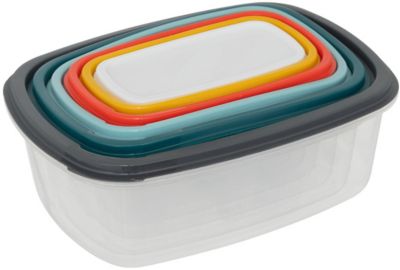 Boîte alimentaire FIVE 6 boites rectangulaires multicolors