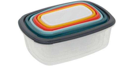 Boîte alimentaire FIVE 6 boites rectangulaires multicolors
