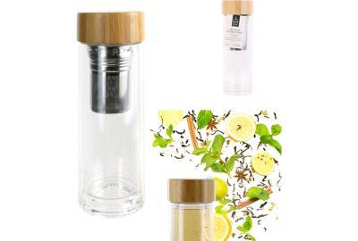 Bouteille COOK CONCEPT de transport double paroi infuseur à thé