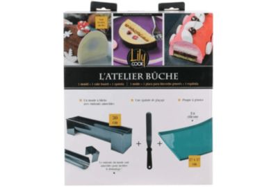 Kit Pâtisserie LILY COOK buche moule plaque genoise spatule