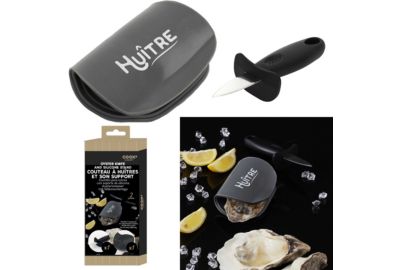 Couteau à huitre COOK CONCEPT a huitres avec support silicone