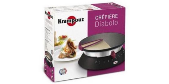Crêpière KRAMPOUZ Diabolo noir CEBPF2BO