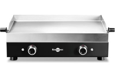 Plancha électrique KRAMPOUZ Electrique Série Noire Inox PFSR2AA-KR