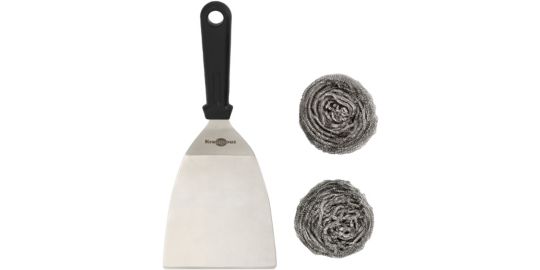 Ustensile plancha KRAMPOUZ spatule/2 boules inox AKN1