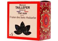 Thé MAISON TAILLEFER The noir fraise des bois rhubarbe 60g