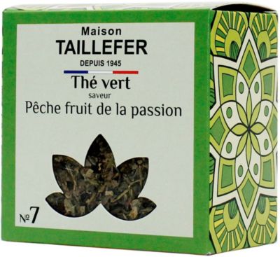 Thé MAISON TAILLEFER THE VERT PECHE FRUIT DE LA PASSION 60G