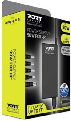 Chargeur secteur PORT DESIGN HP 90W Prise Europeenne  Noir Chargeur secteur PORT DESIGN HP 90W Prise Europeenne  Noir