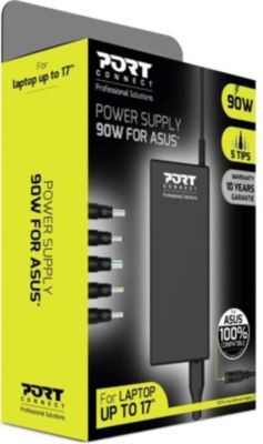 Chargeur secteur PORT DESIGN ASUS 90W Prise Anglaise  Noir Chargeur secteur PORT DESIGN ASUS 90W Prise Anglaise  Noir