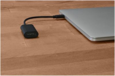 Hub PORT DESIGN USB TYPE C VERS Display Port  Noir