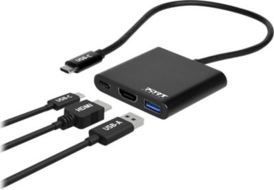 Hub PORT DESIGN USB-C WITH HDMI  Noir