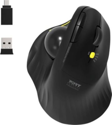Souris sans fil PORT DESIGN ergonomique avec boule directionnelle bl Souris sans fil PORT DESIGN ergonomique avec boule directionnelle bl