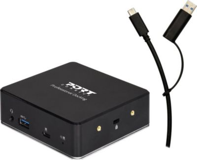 Hub PORT DESIGN double écrans 2X 2K USB-C 85W pour 7 pér Hub PORT DESIGN double écrans 2X 2K USB-C 85W pour 7 pér