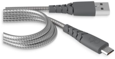 Câble micro USB FORCE POWER Micro USB 1.2m 1A Gris Reconditionné Câble micro USB FORCE POWER Micro USB 1.2m 1A Gris Reconditionné