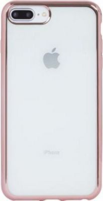 Coque BIGBEN CONNECTED Coque souple transparente métal rose