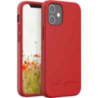 Coque JUST GREEN iPhone 12 mini Bio rouge