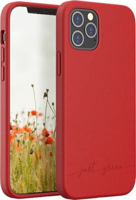 Coque JUST GREEN iPhone 12/12 Pro Bio rouge