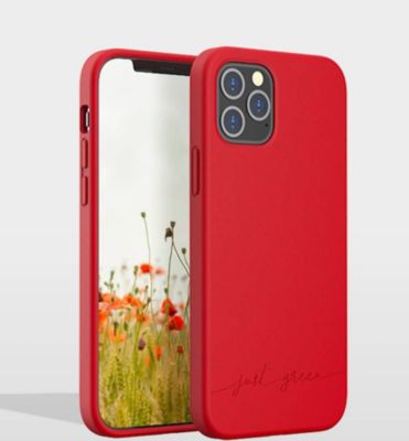 Coque JUST GREEN Coque iPhone 12 Pro Max Natura Rouge - Eco-conçue Just Green
