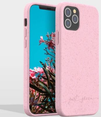 Coque JUST GREEN Coque iPhone 12 / 12 Pro Natura Baby Pink - Eco-conçue Just Green