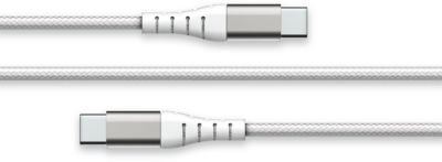 Câble USB C FORCE POWER vers USB-C Renforcé 2m Blanc