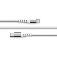 Câble Lightning FORCE POWER vers USB-C Renforcé 2m Blanc