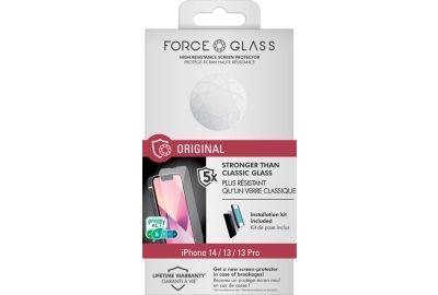 Protège écran FORCE GLASS iPhone 13/13 Pro/14 Original