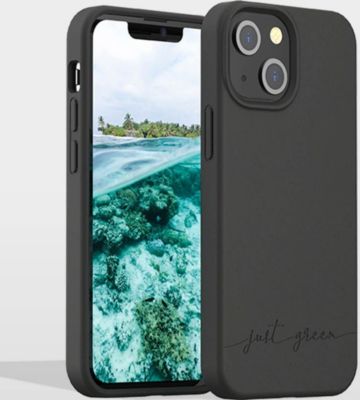 Coque JUST GREEN Coque iPhone 13 mini Natura Noire - Eco-conçue Just Green