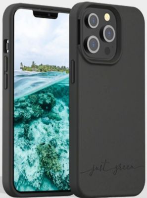Coque JUST GREEN Coque iPhone 13 Pro Natura Noire - Eco-conçue Just Green