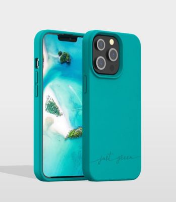 Coque JUST GREEN iPhone 13 Pro Bio bleu