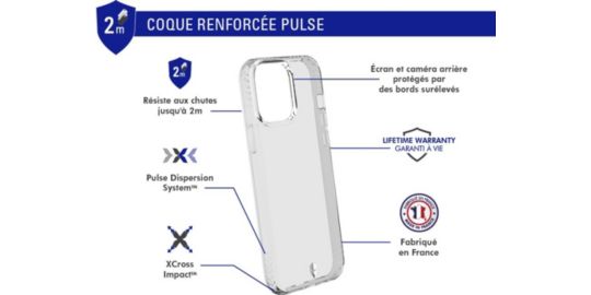 Coque FORCE CASE iPhone 13 Pro Max Transparente