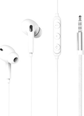 Ecouteurs FORCE PLAY Jack 3.5mm Garantie à Vie Recyclés Blanc