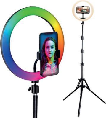 Lampe LED BIGBEN CONNECTED Anneau Lumineux 26cm avec Trépied 1,6m