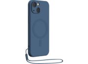 Coque BIGBEN CONNECTED iPhone 14 MagSafe silicone bleu