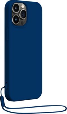 Coque BIGBEN CONNECTED iPhone 14Pro Max silicone+Dragonne bleu