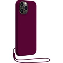 Coque BIGBEN CONNECTED iPhone 14ProMax silicone+Dragonne violet
