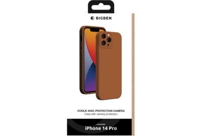 Coque BIGBEN CONNECTED iPhone 14 Pro full protection taupe